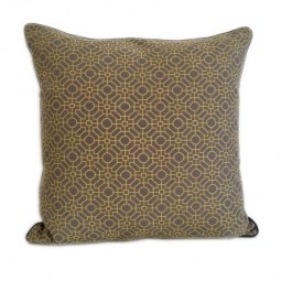 Poduszka dekoracyjna w stylu glamour w geometryczny złoty wzór